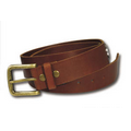 1.5" Wildlife Brown Leather Belt